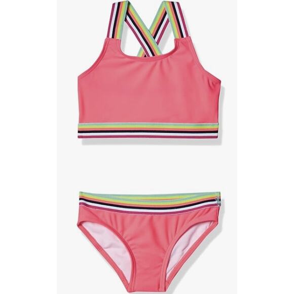 Kanu Surf Other - Kanu Surf Girl's 10 Tanya UPF 50+ Hot Pink Beach Sport Bikini Swimsuit G25-25